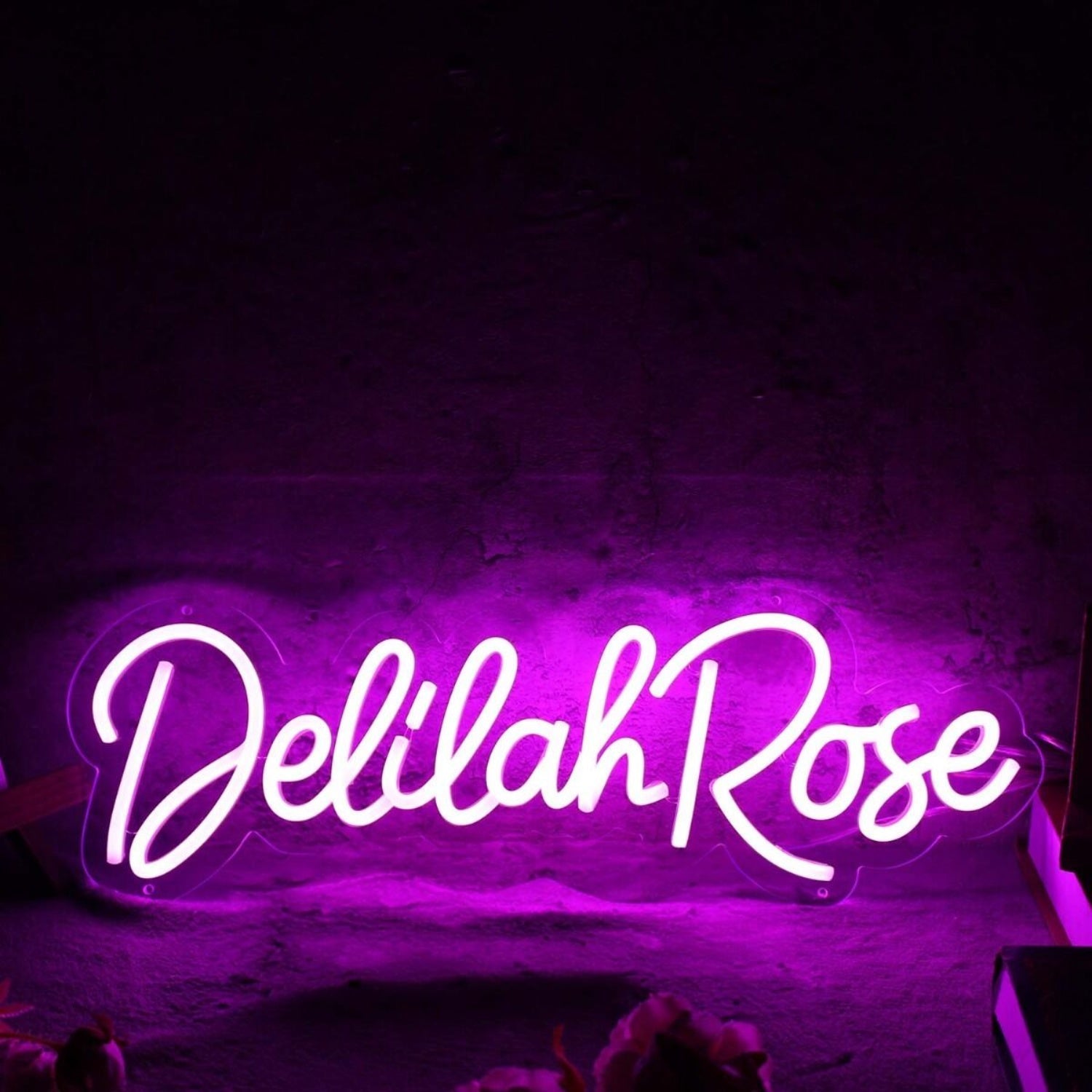 Delilah Rose Purple Led Neon Sign - Shineneon