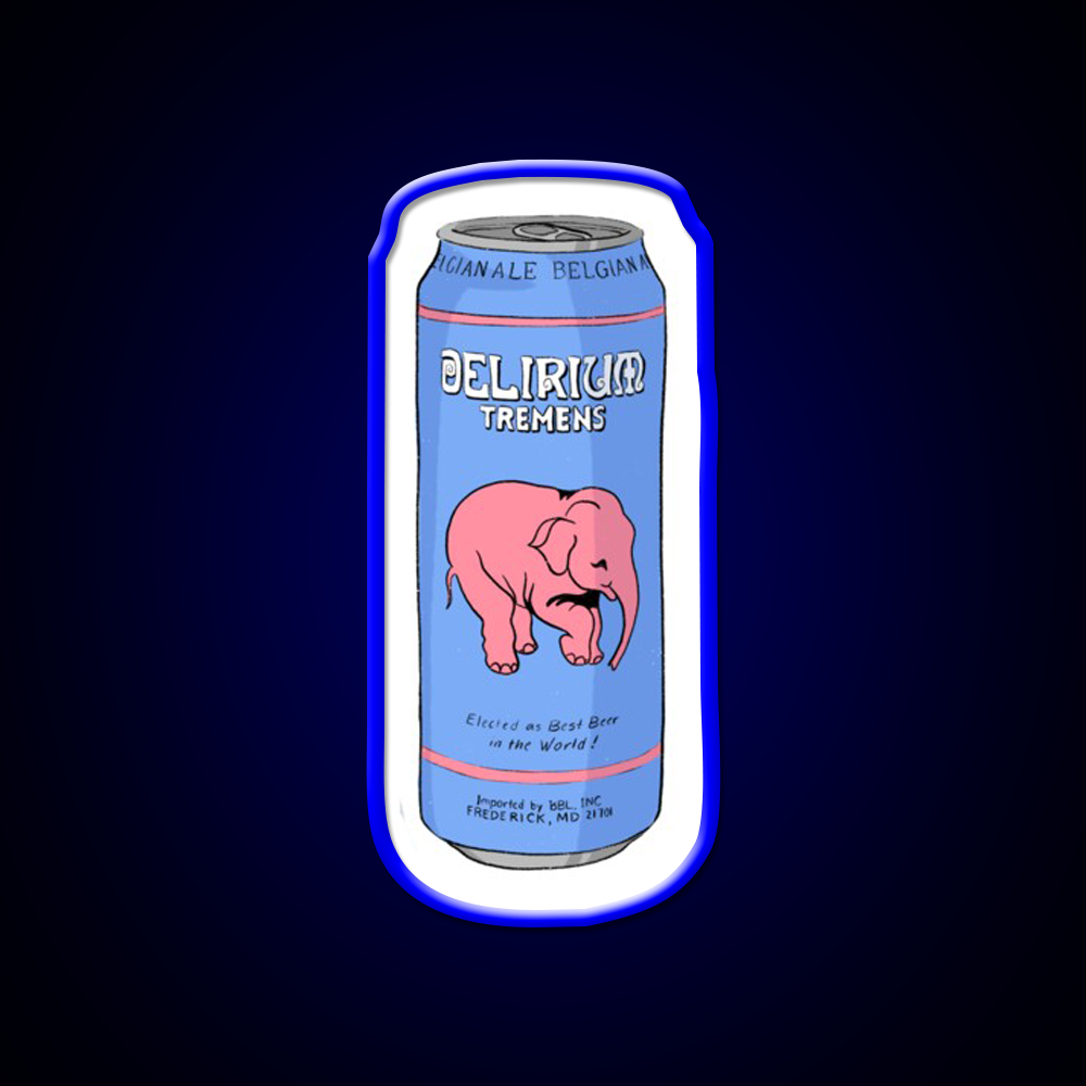 Delirium Tremens Can Beer Bar Decor Led Neon Sign Rgb Color - LED neon sign view 5