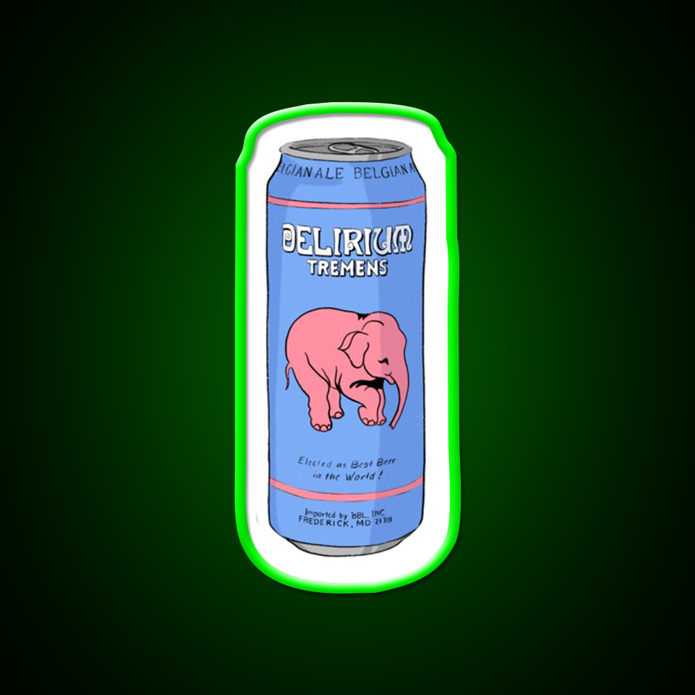 Delirium Tremens Can Beer Bar Decor Led Neon Sign Rgb Color - LED neon sign view 8
