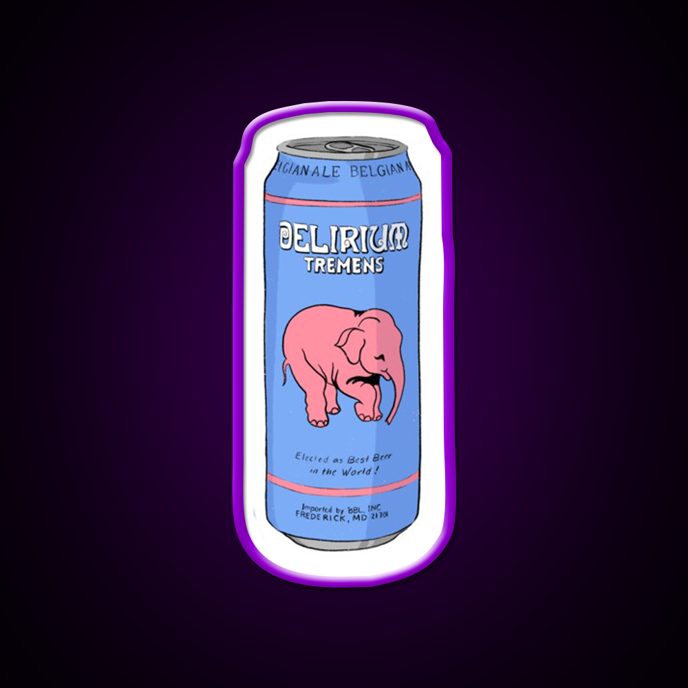 Delirium Tremens Can Beer Bar Decor Led Neon Sign Rgb Color - LED neon sign view 9