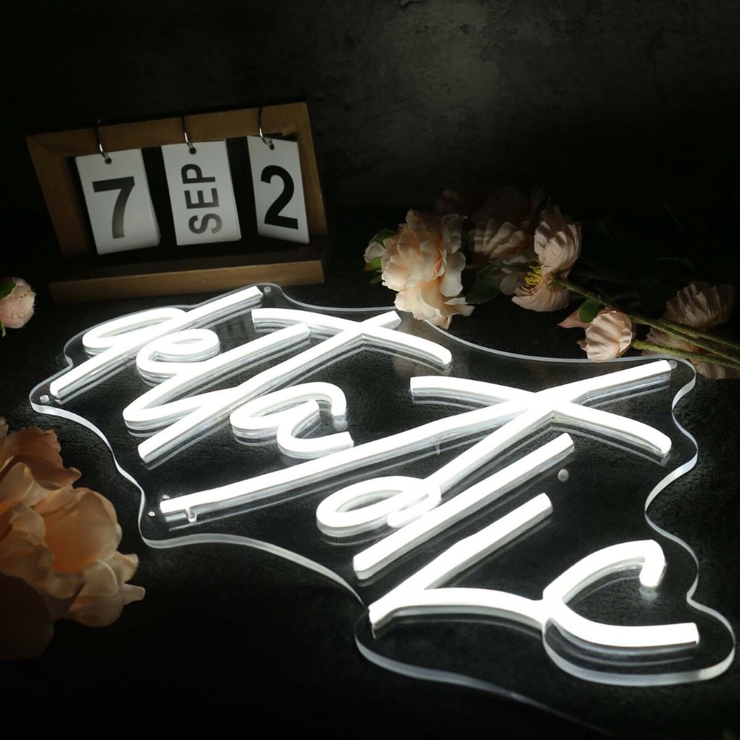 Delta Thc White Led Neon Sign - Shineneon