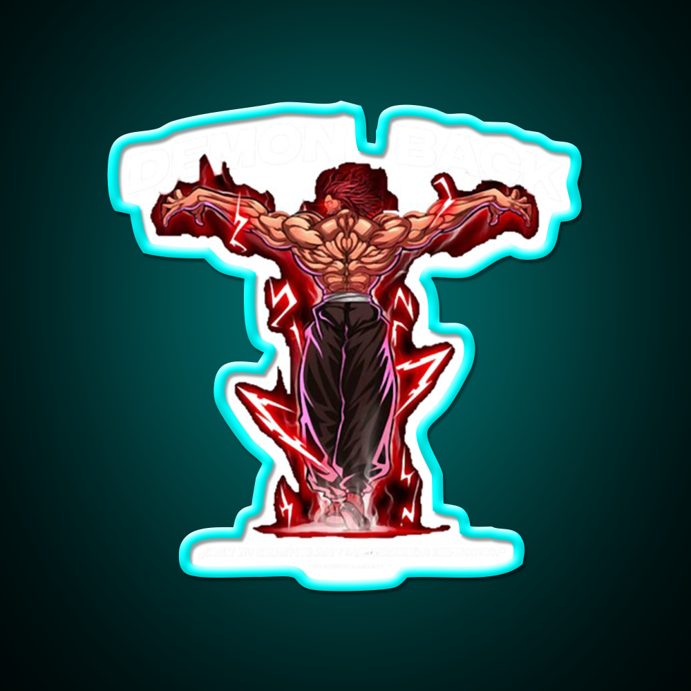 Demon Back Anabolic Apparel Gym Fitness Led Neon Sign Rgb Color