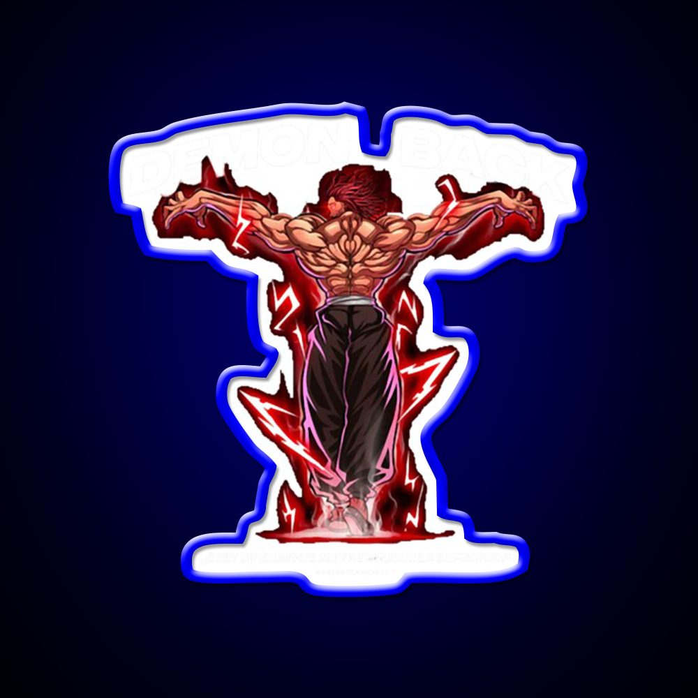 Demon Back Anabolic Apparel Gym Fitness Led Neon Sign Rgb Color