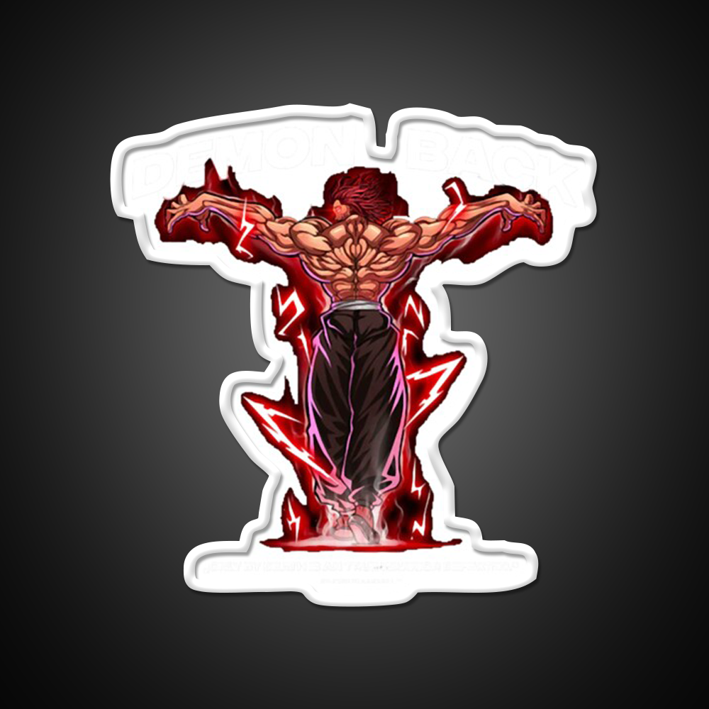 Demon Back Anabolic Apparel Gym Fitness Led Neon Sign Rgb Color