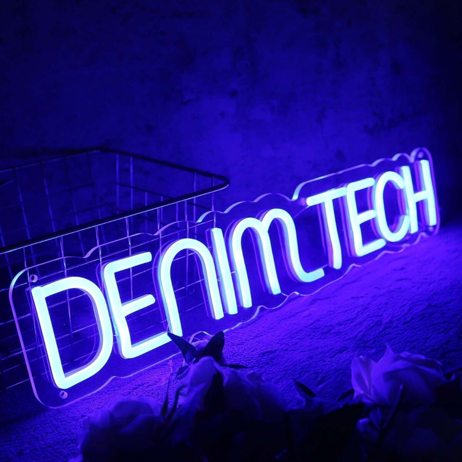 Denim Tech Blue Led Neon Sign - Shineneon