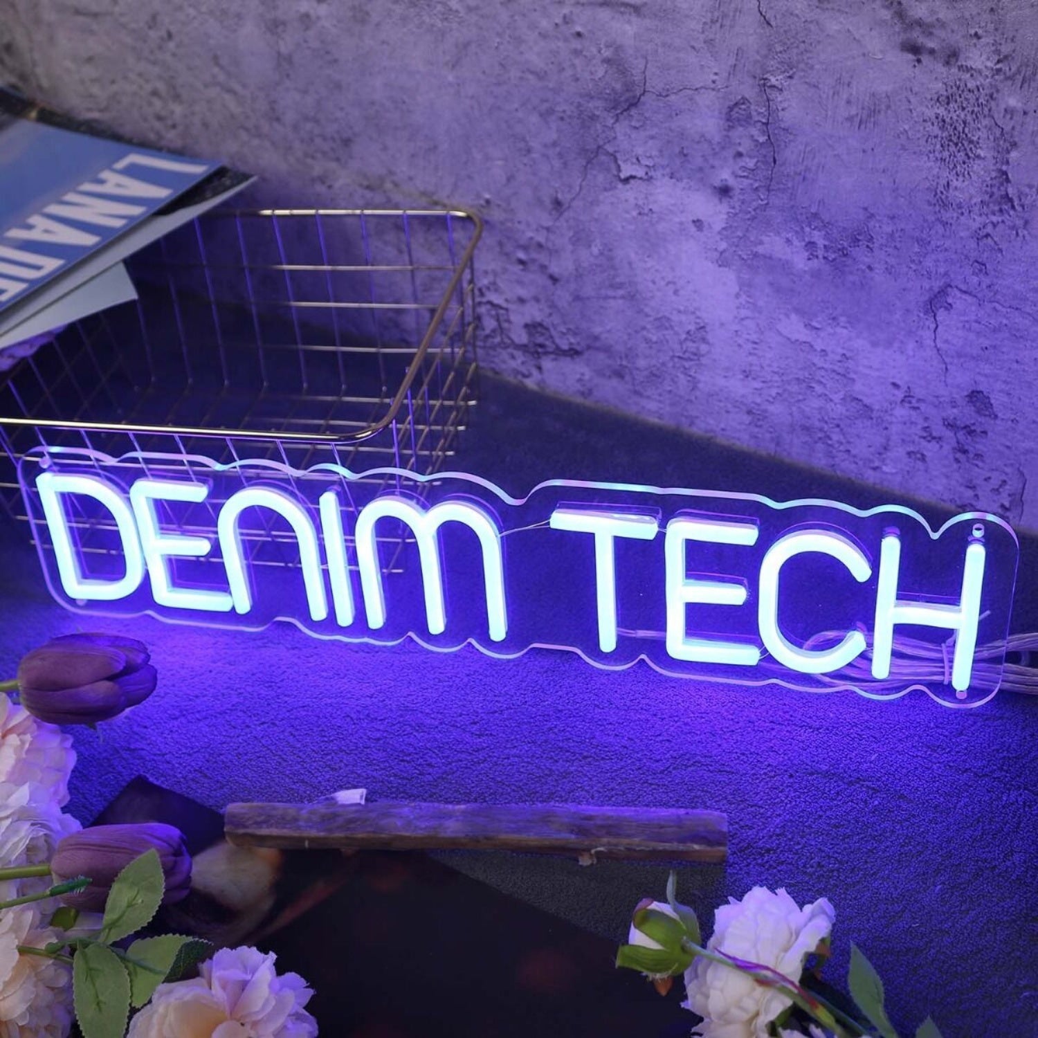 Denim Tech Blue Led Neon Sign - Shineneon