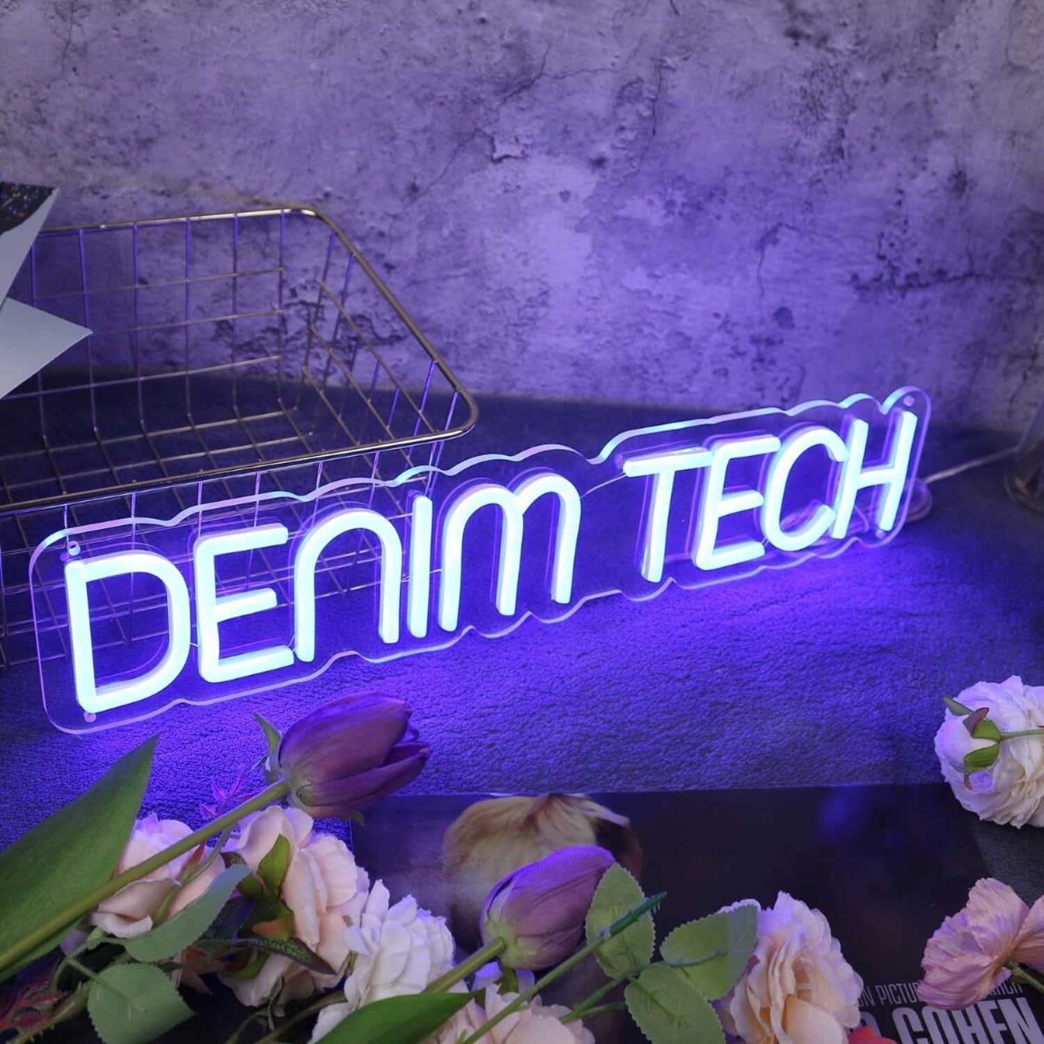 Denim Tech Blue Led Neon Sign - Shineneon