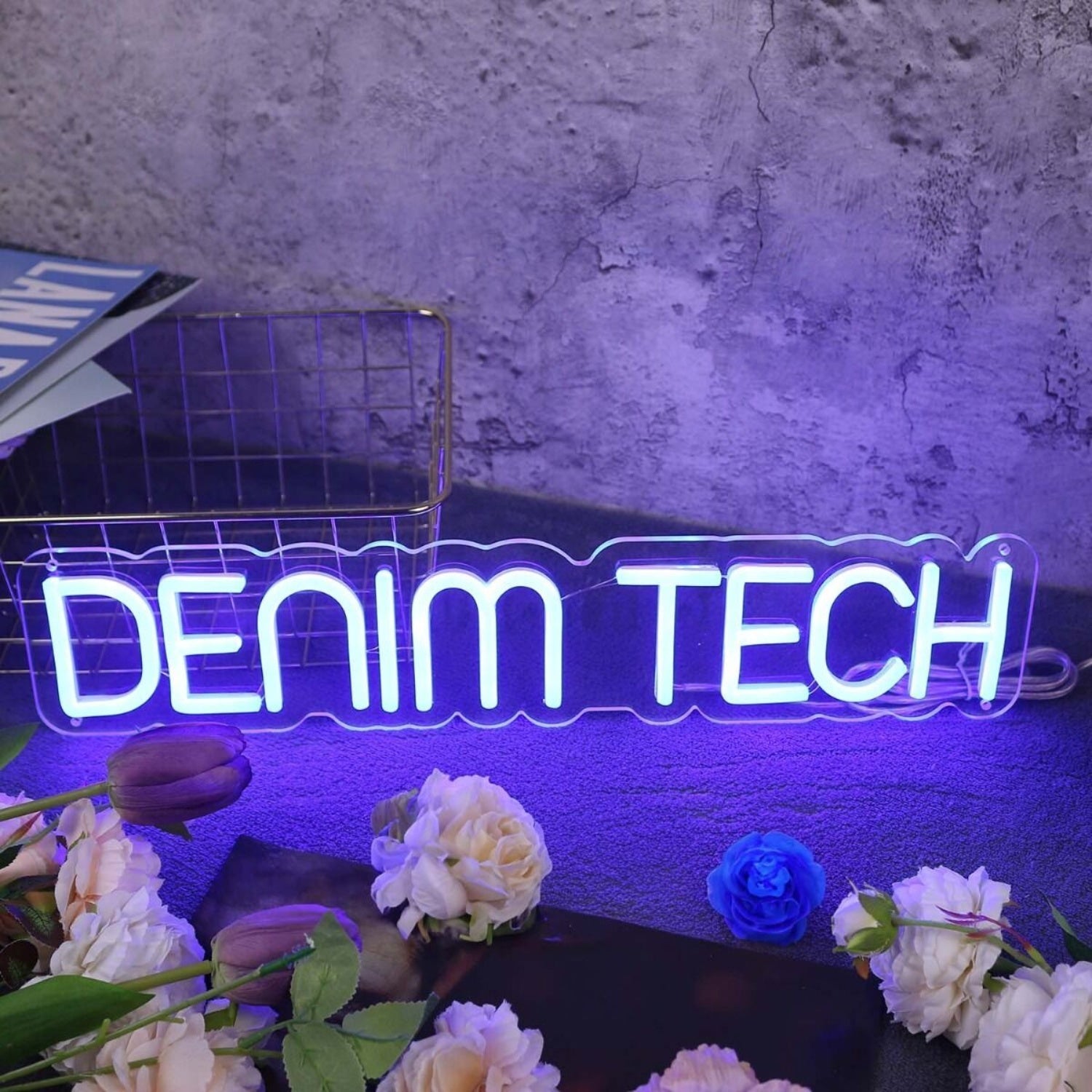 Denim Tech Blue Led Neon Sign - Shineneon