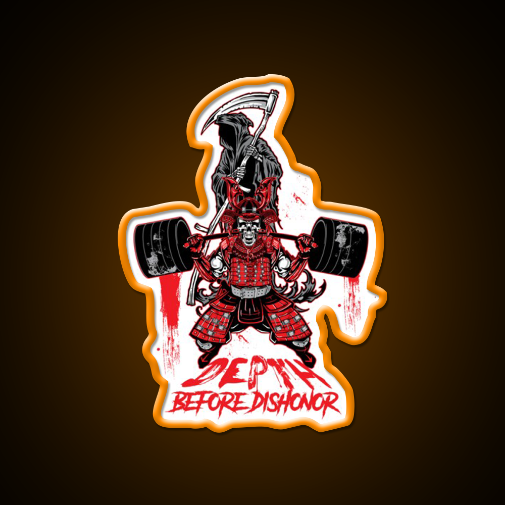 Depth Before Dishonor Gym Fitness Led Neon Sign Rgb Color