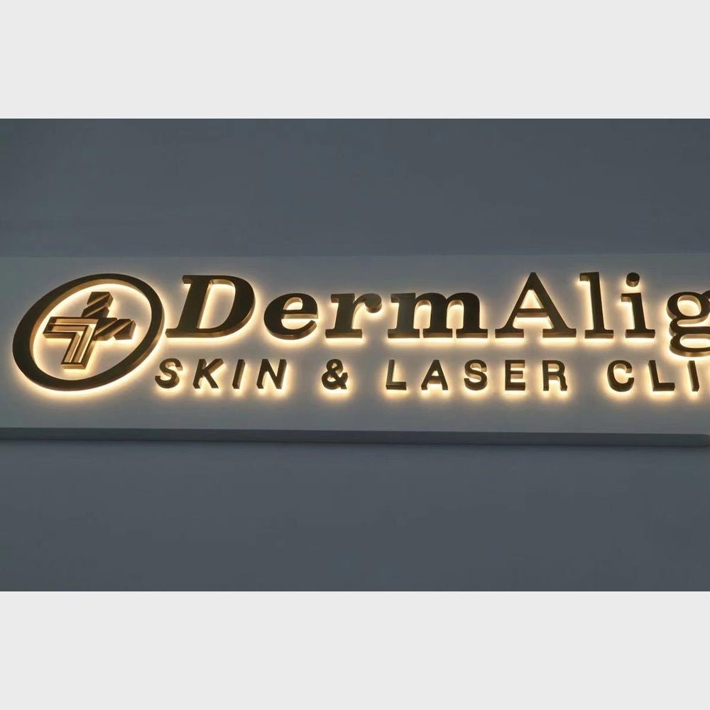 Dermalig Skin Clinic 3D Backlit Channel Letters Led Light Sign - Shineneon