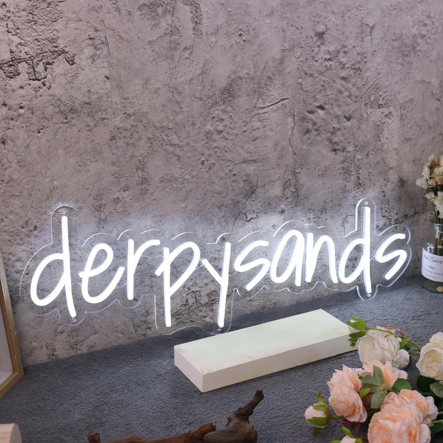 Derpy Sands White Led Neon Sign - Shineneon