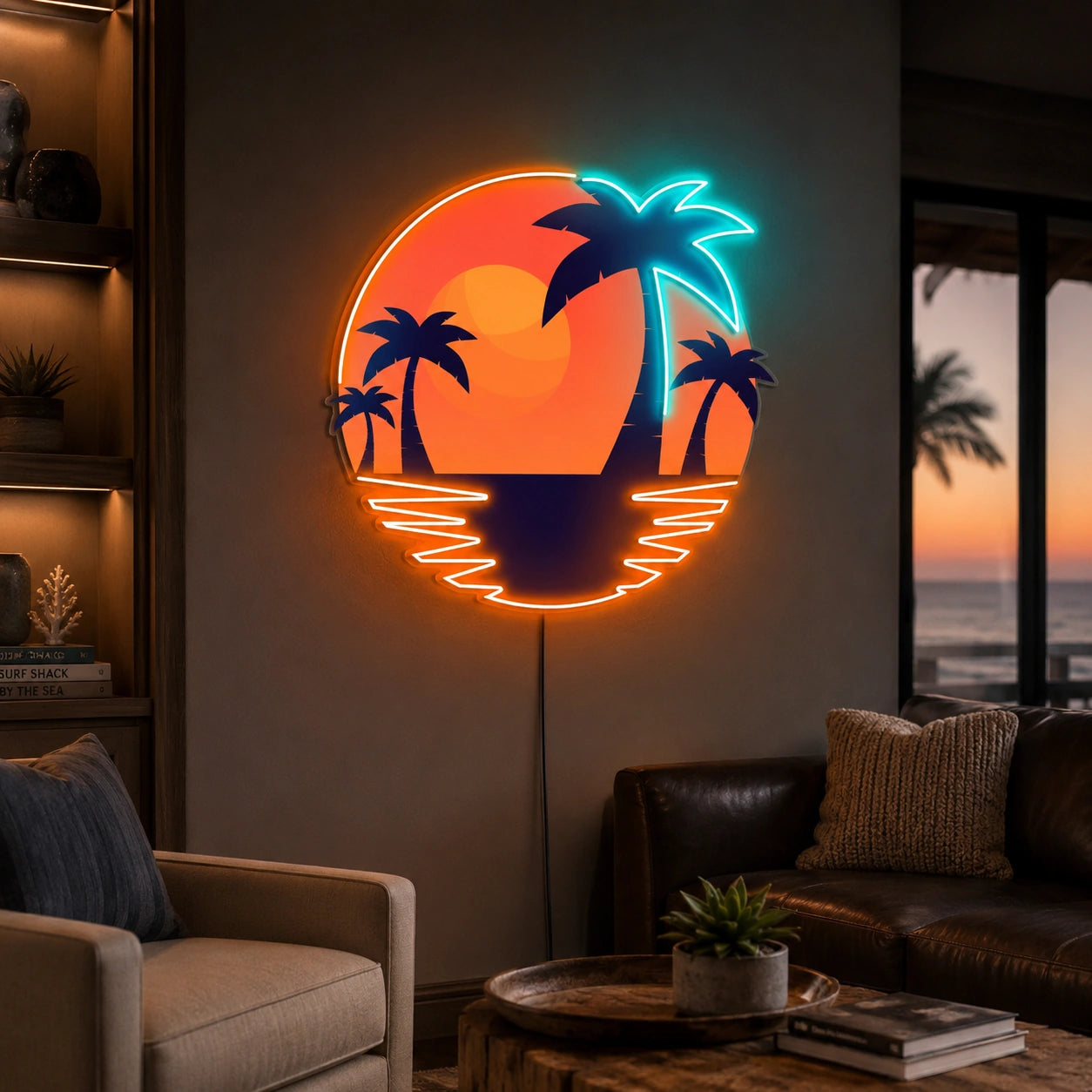 Desert Sunset Neon Sign LED Neon Sign real lifestyle scene