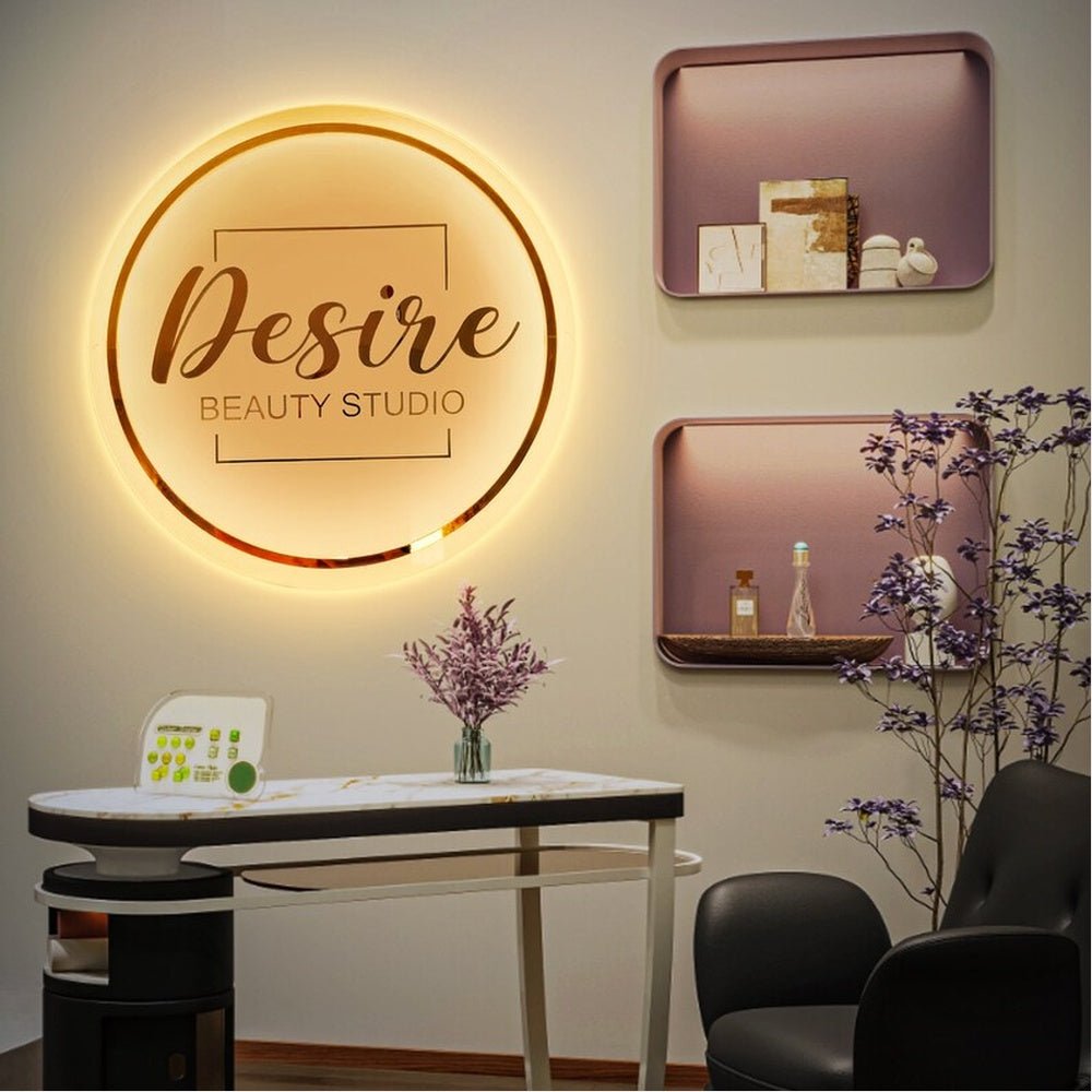 Design Beauty Studio Acrylic Business Logo Sign - Shineneon