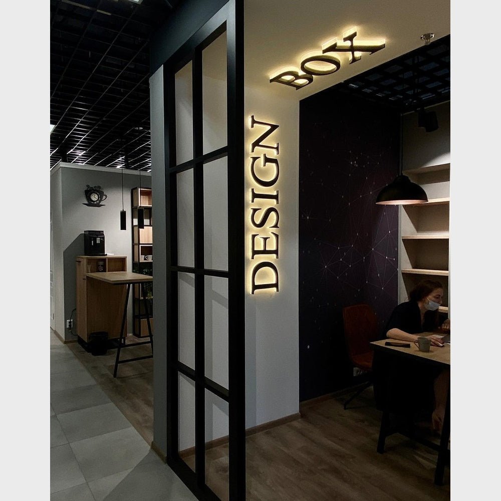 Design Box 3D Backlit Channel Letters Led Light Sign - Shineneon