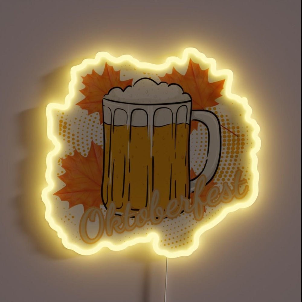 Design For The Oktoberfest Rgb Led Neon Sign Restaurant Wall Art - Shineneon