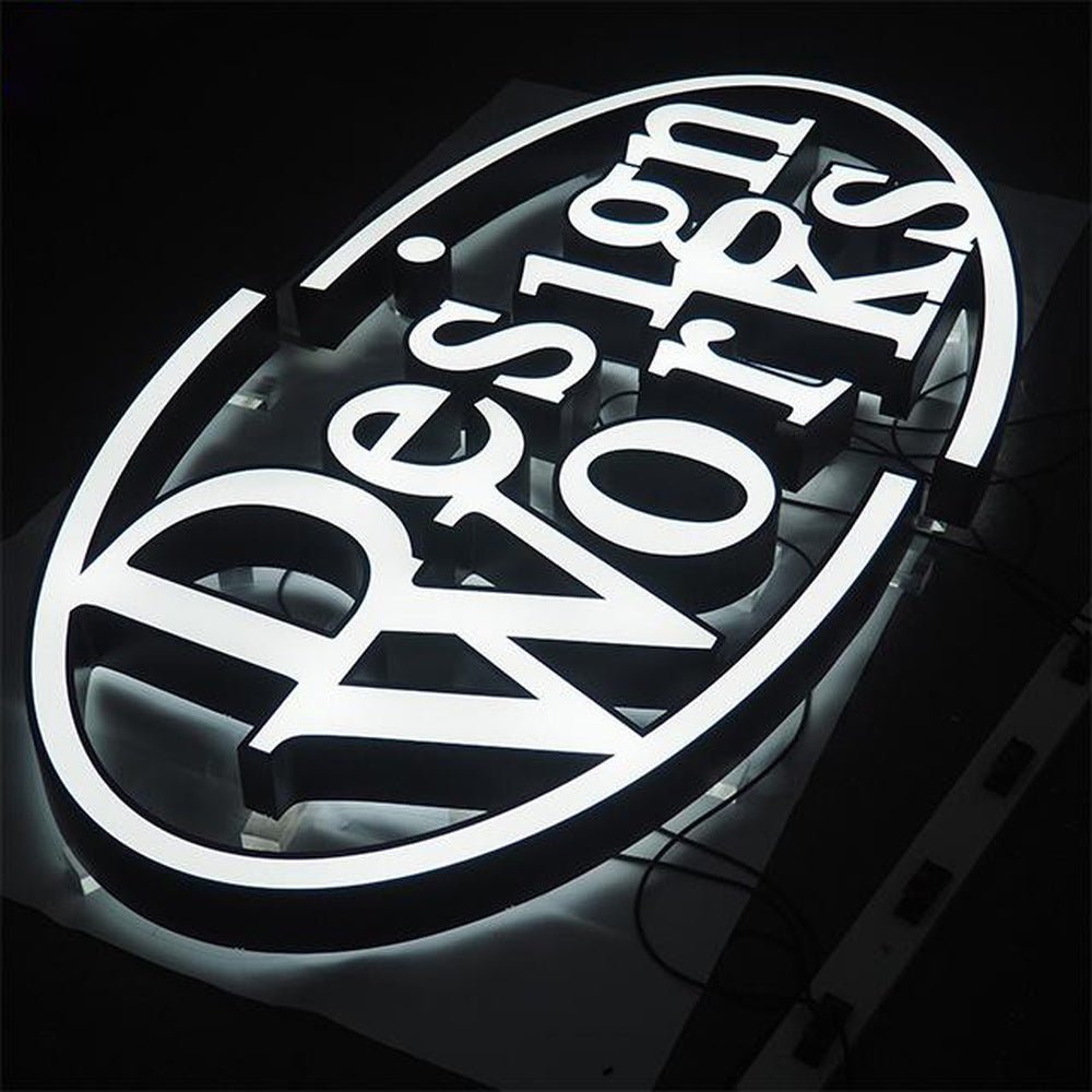 Design Works 3D Front And Back Lit Letters Metal Led Sign - Shineneon