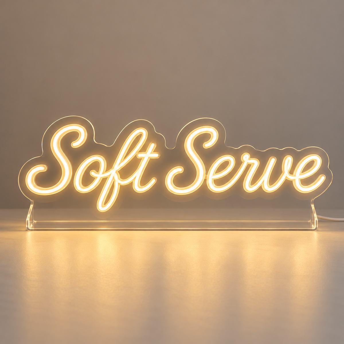 Soft Serve Custom LED Neon Sign Two designs USB Power