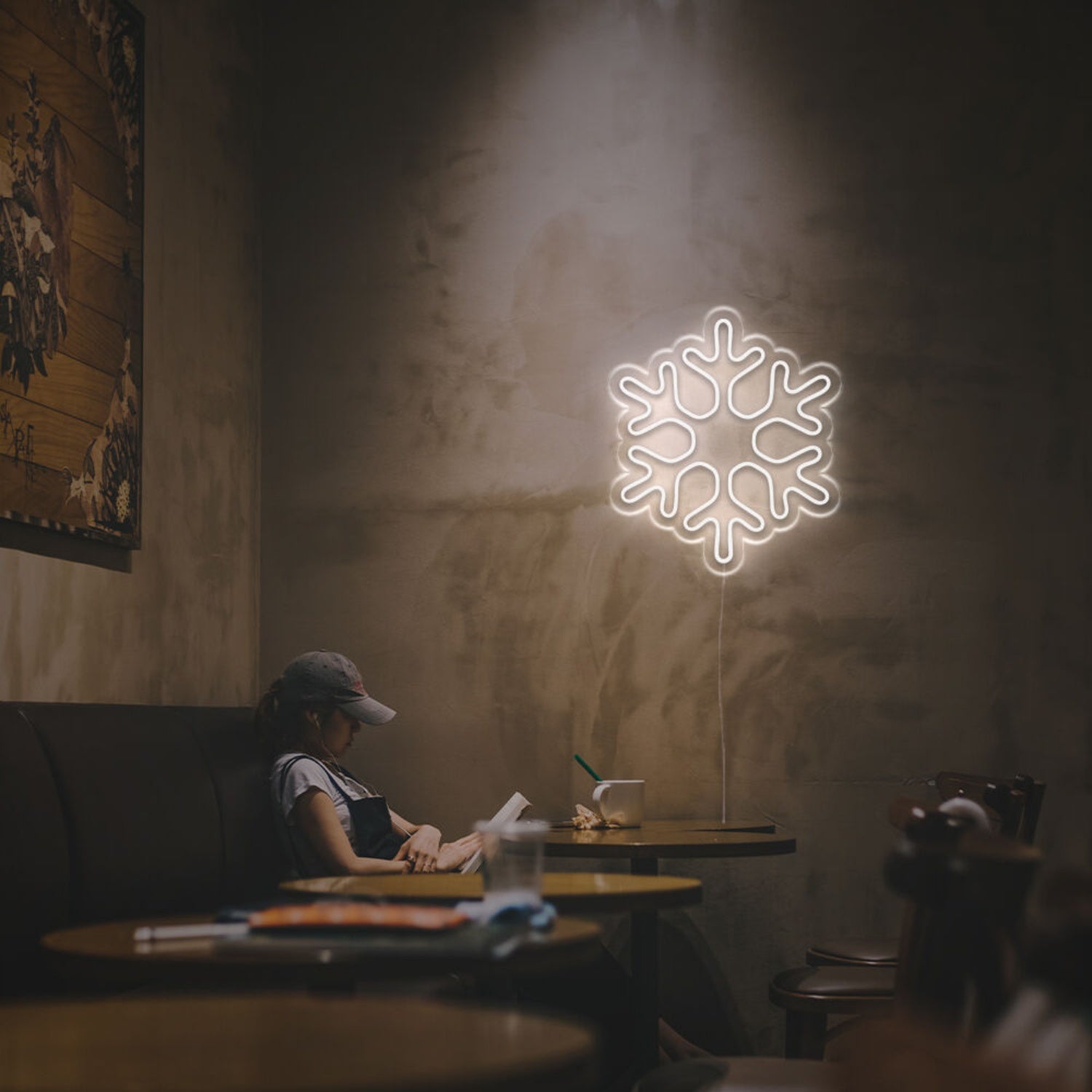 Detailed Snowflate Led Neon Sign | Shineneon