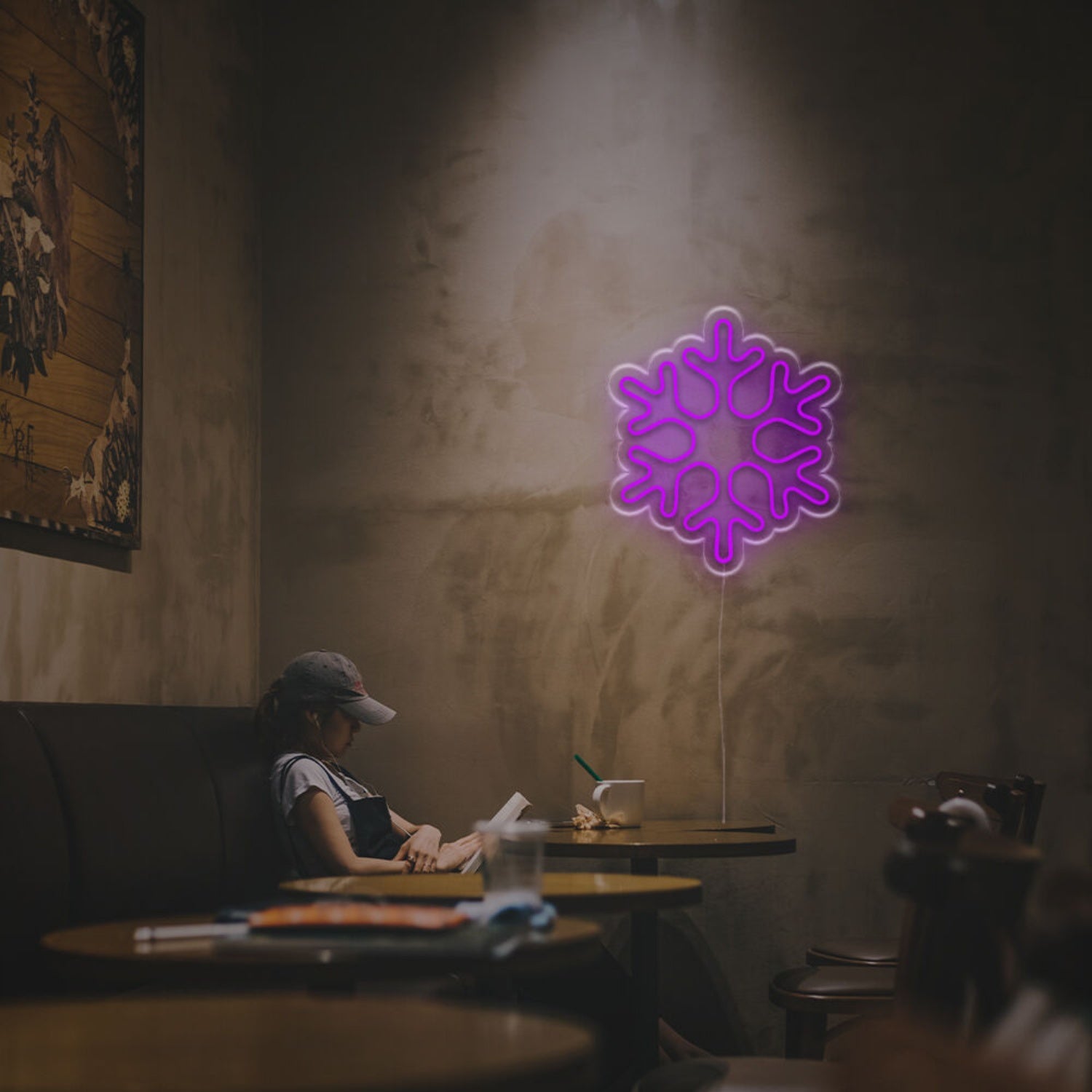 Detailed Snowflate Led Neon Sign | Shineneon