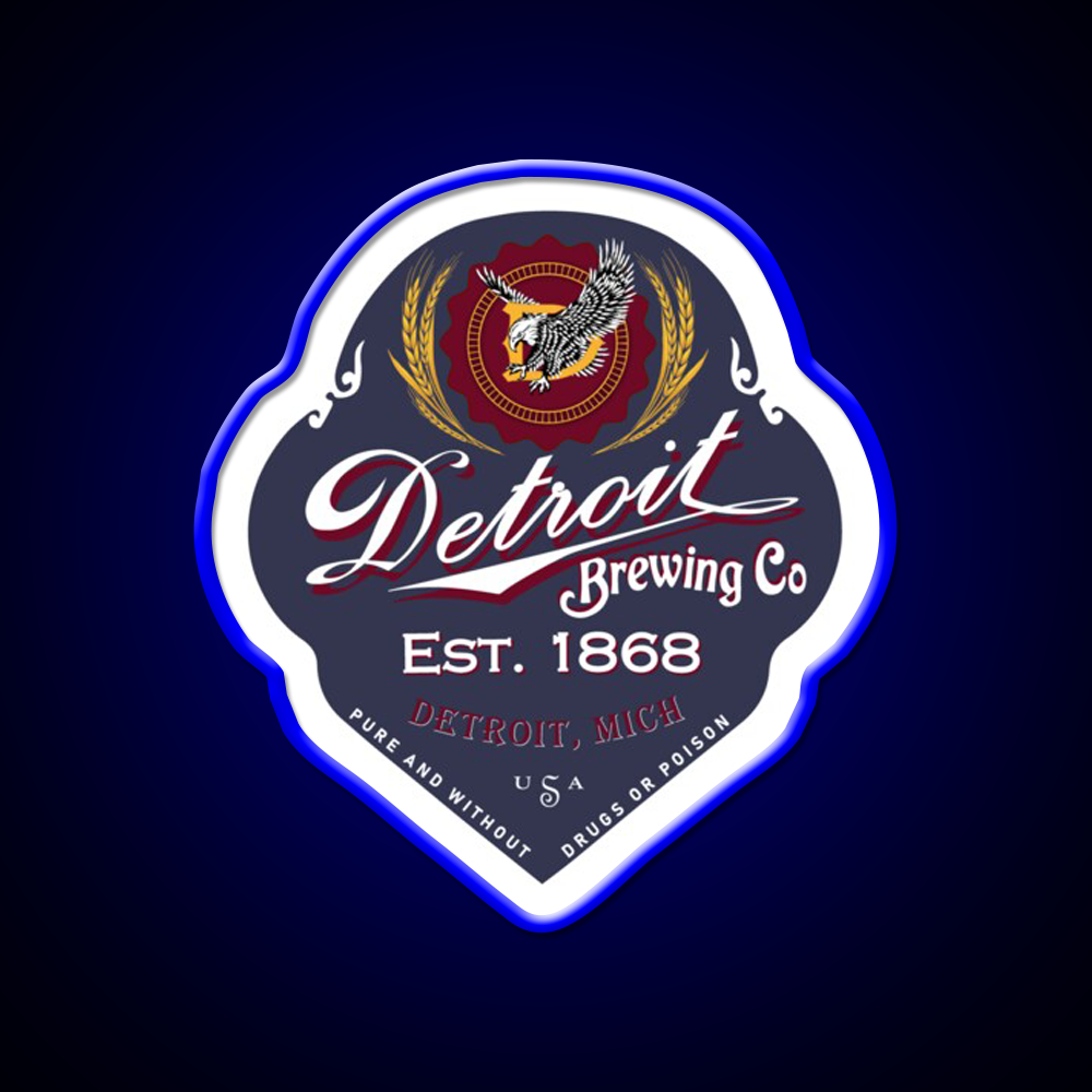 Detroit Brewing Company Beer Bar Decor Led Neon Sign Rgb Color - LED neon sign view 5