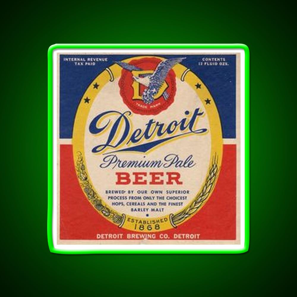 Detroit Premium Pale Beer Bar Decor Led Neon Sign Rgb Color - LED neon sign view 8