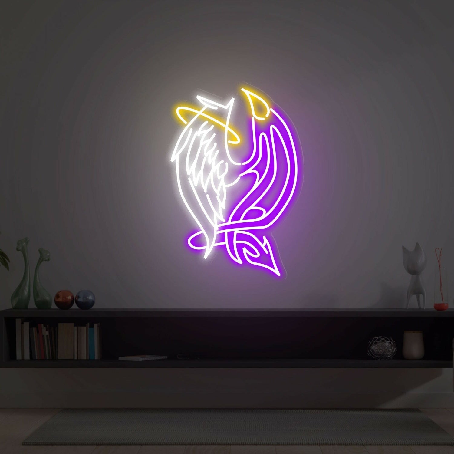 Devil And Angel Led Neon Sign Led Neon Light For Bar - Shineneon