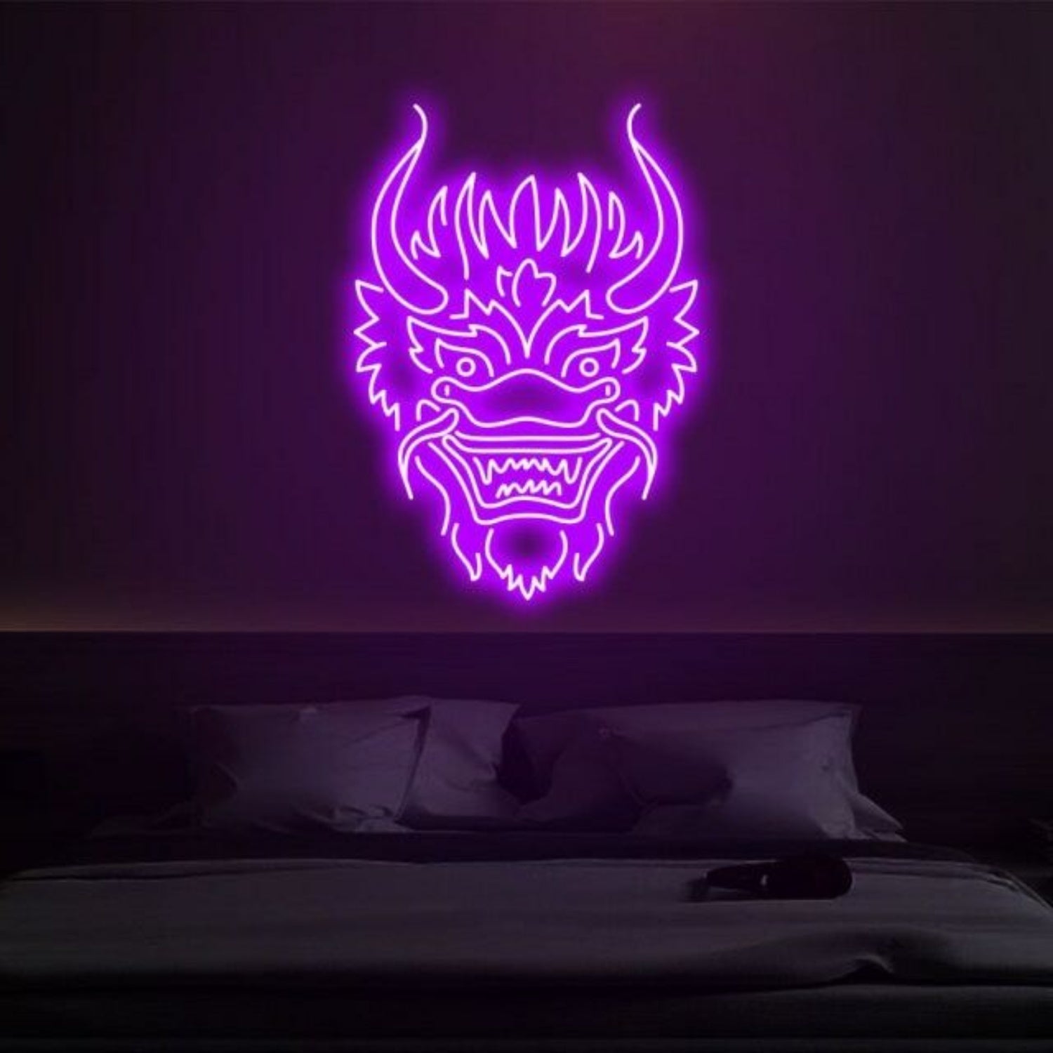 Devils Grimace Bold Neon For Edgy Decor - Shineneon