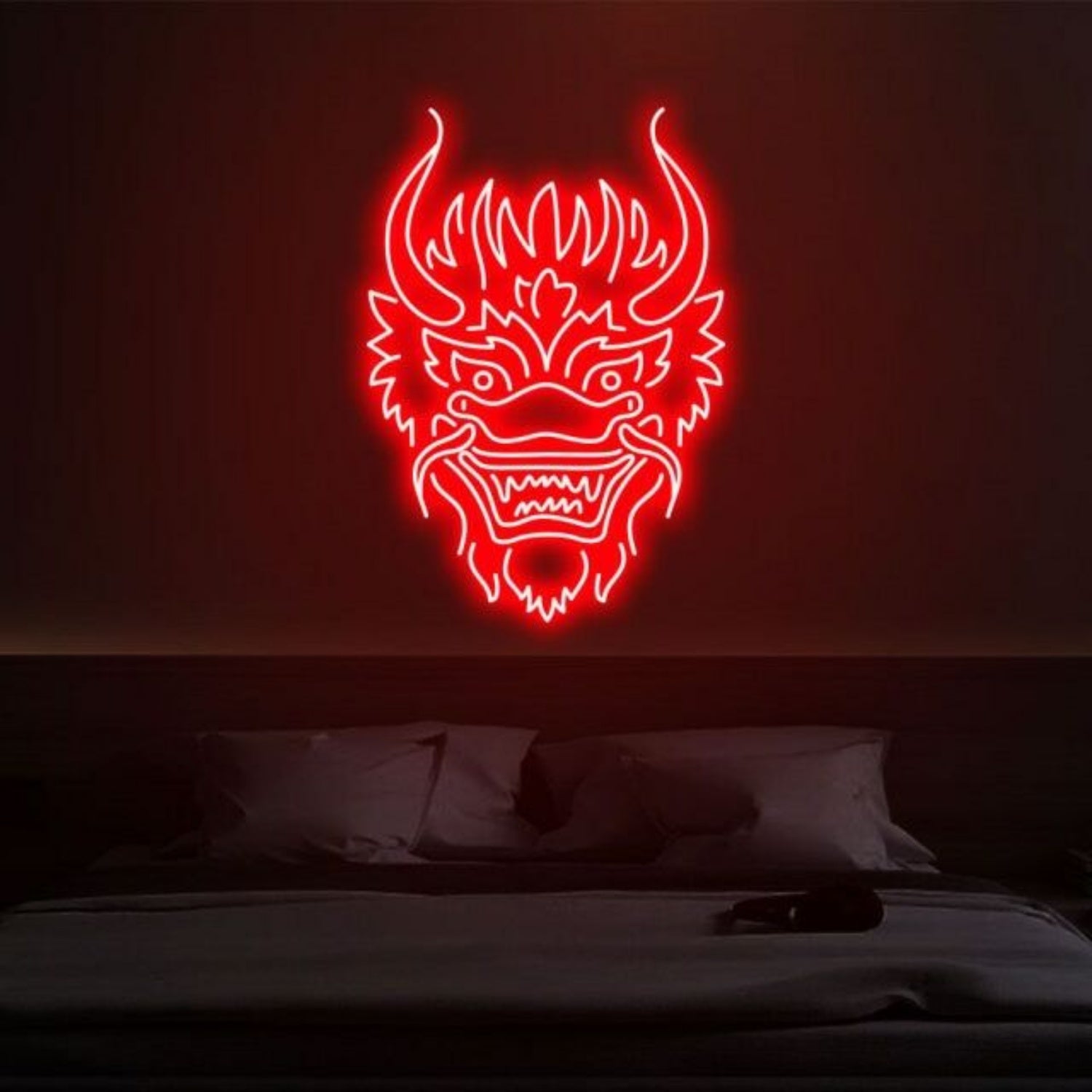 Devils Grimace Bold Neon For Edgy Decor - Shineneon