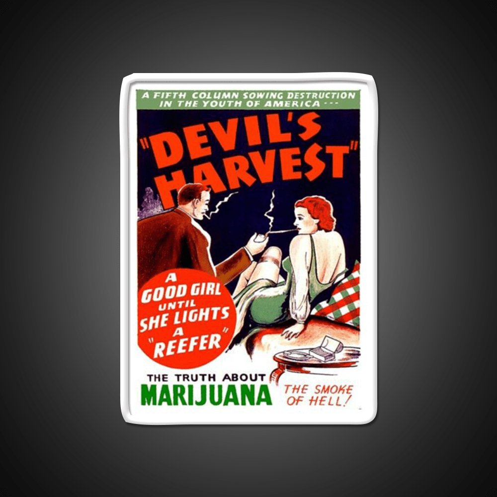 Devils Harvest Hemp Inspired Green Leaf Led Neon Sign 420 Neon Decor Rgb Color - Shineneon