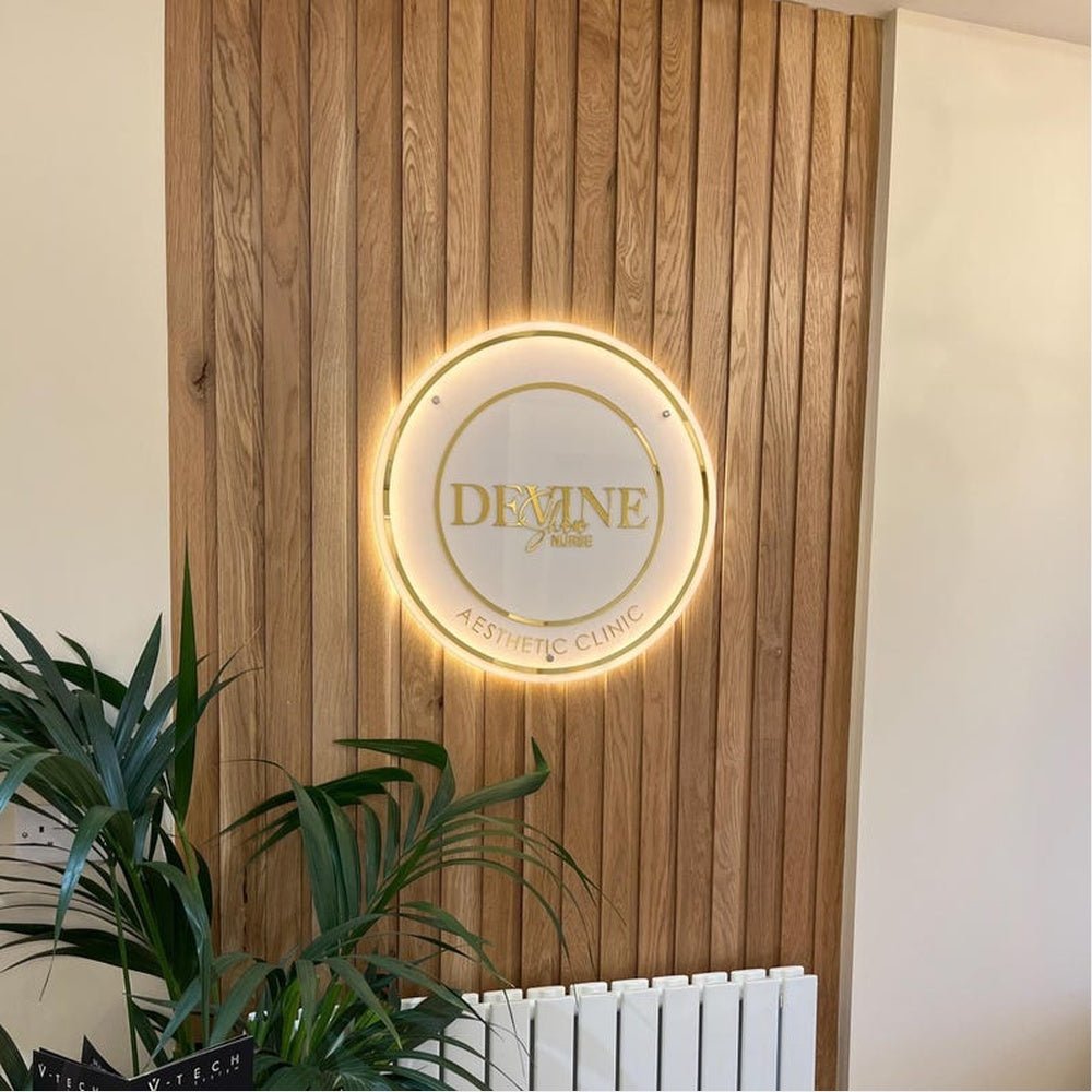 Devine Studio Acrylic Business Logo Sign - Shineneon