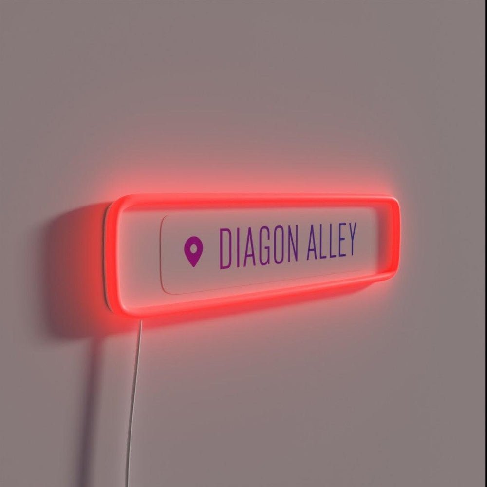 Diagon Alley Geotag Rgb Led Neon Sign - Shineneon
