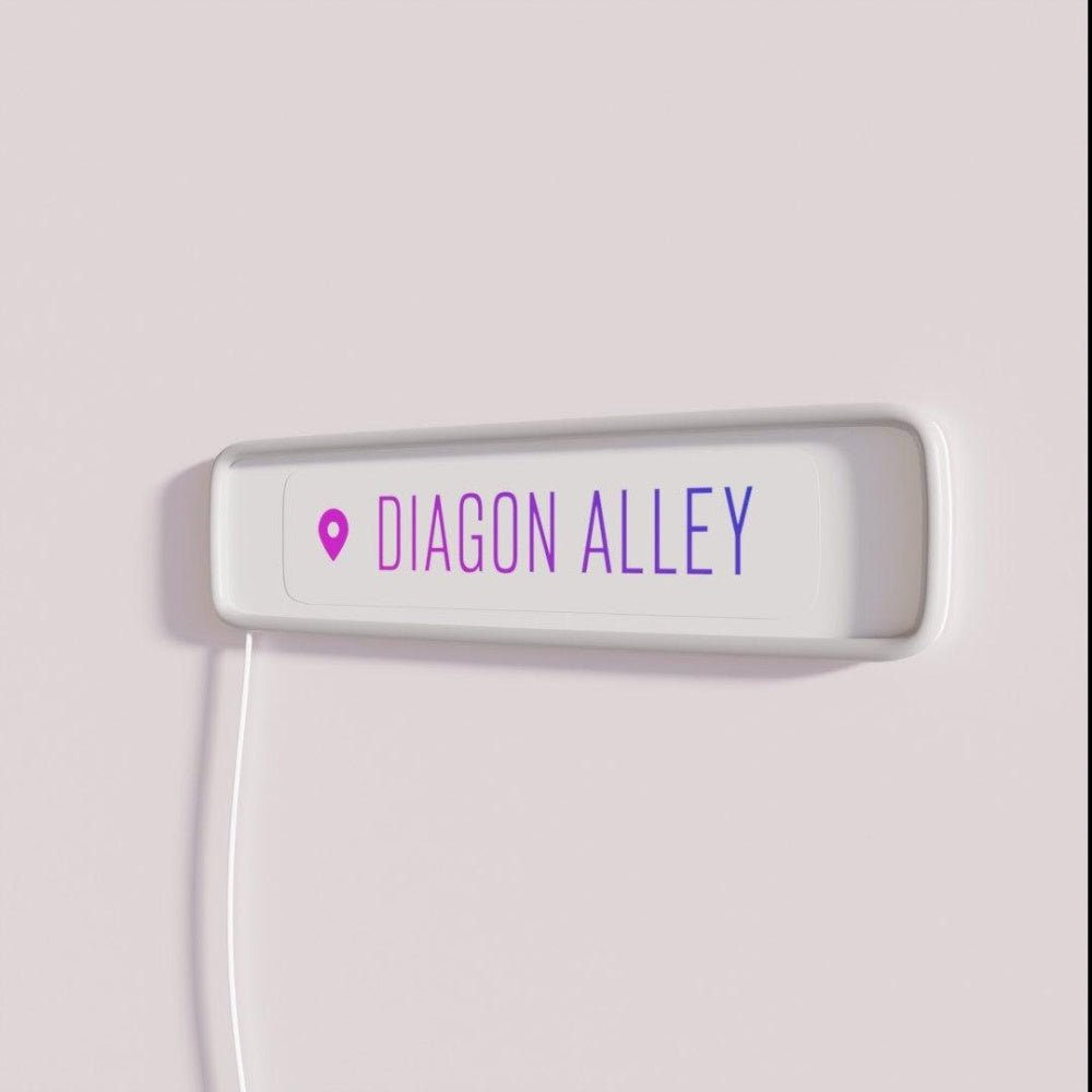 Diagon Alley Geotag Rgb Led Neon Sign - Shineneon