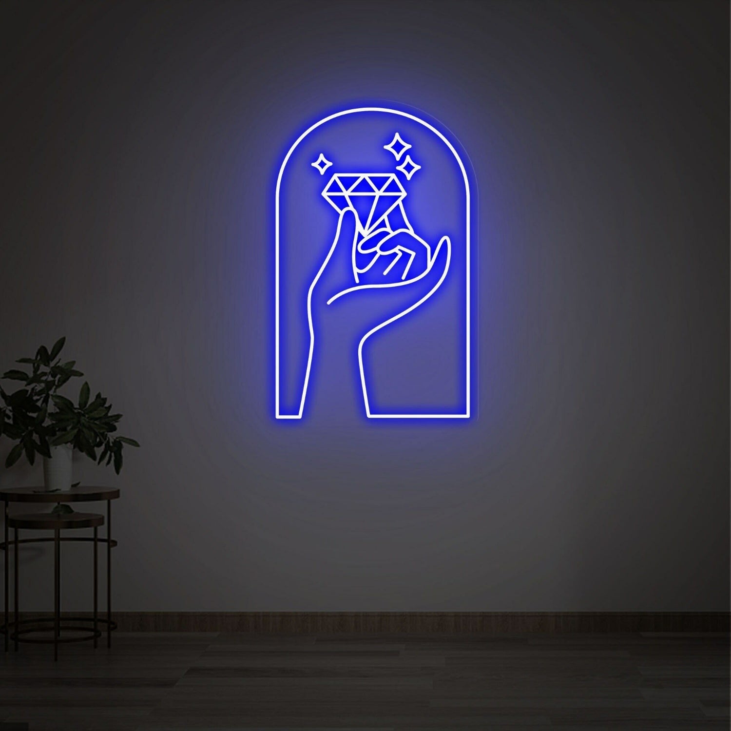 Diamond Led Neon Sign Bedroom Decor Office - Shineneon