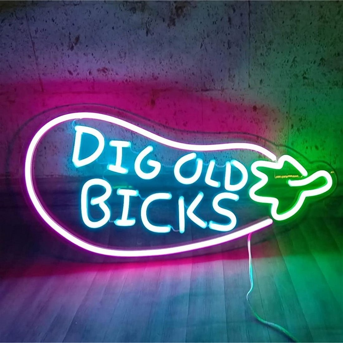 Dig Old Bicks Led Sign Business Neon Sign - Shineneon