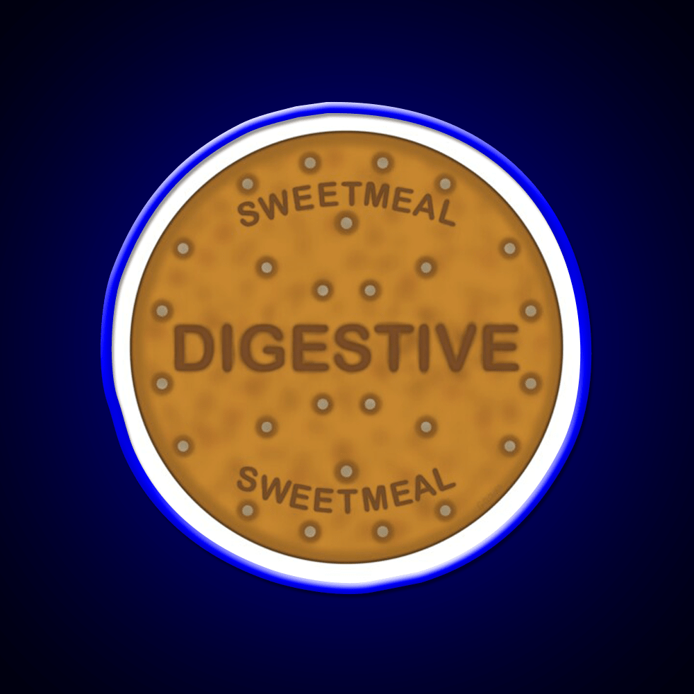 Digestive Biscuit Snack Food Led Neon Sign For Snack Room Rgb Color - Shineneon