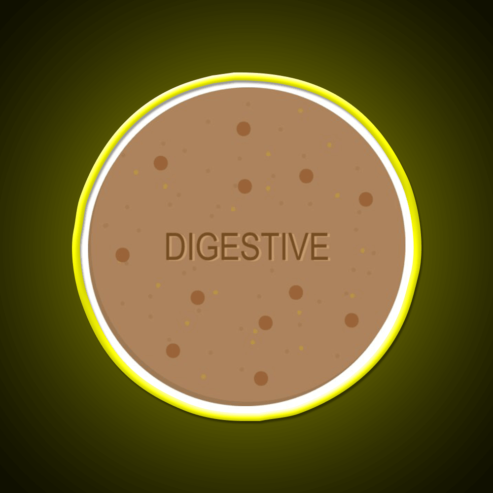 Digestive Biscuit Snack Food Led Neon Sign Rgb Color - Shineneon