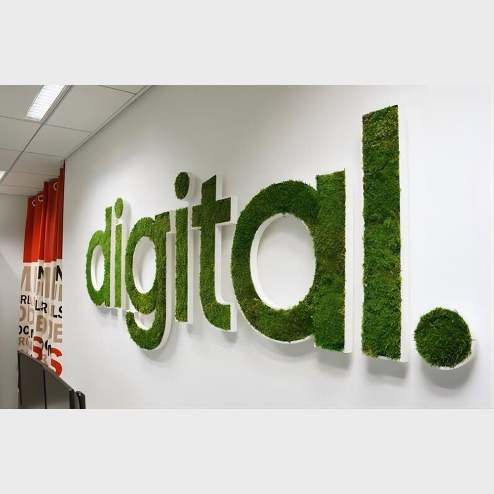 Digital 3D Moss Letter Sign - Shineneon
