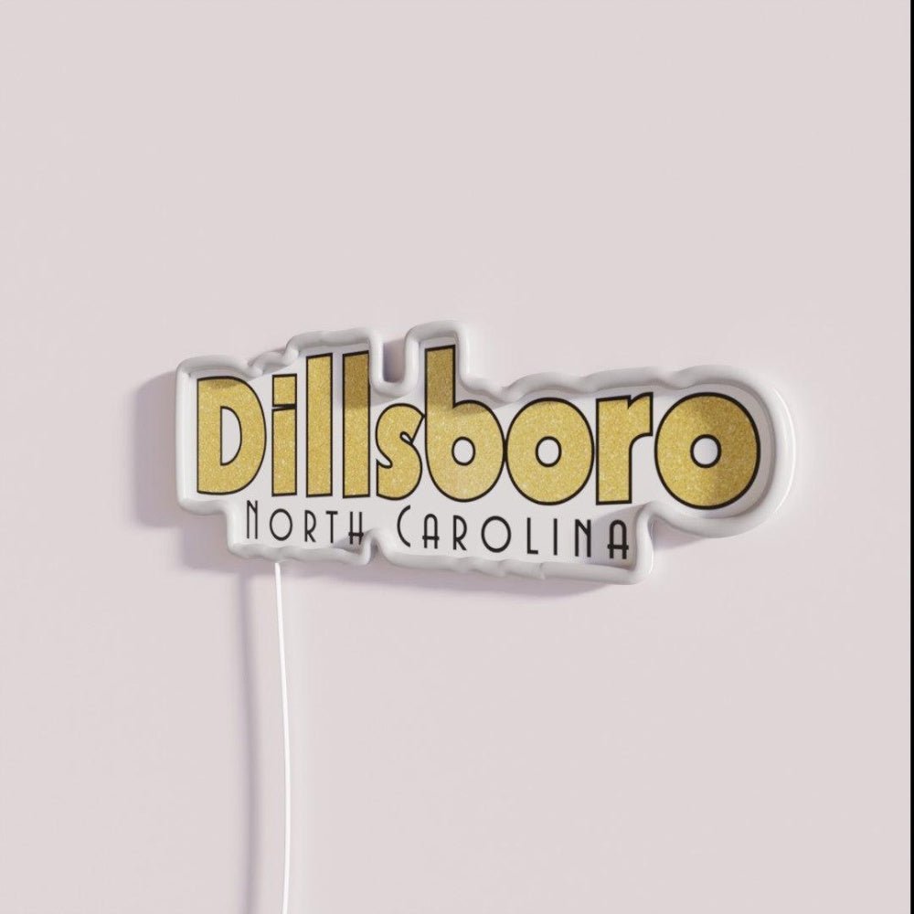 Dillsboro North Carolina Asheville Wnc Glitter Rgb Led Neon Sign - Shineneon