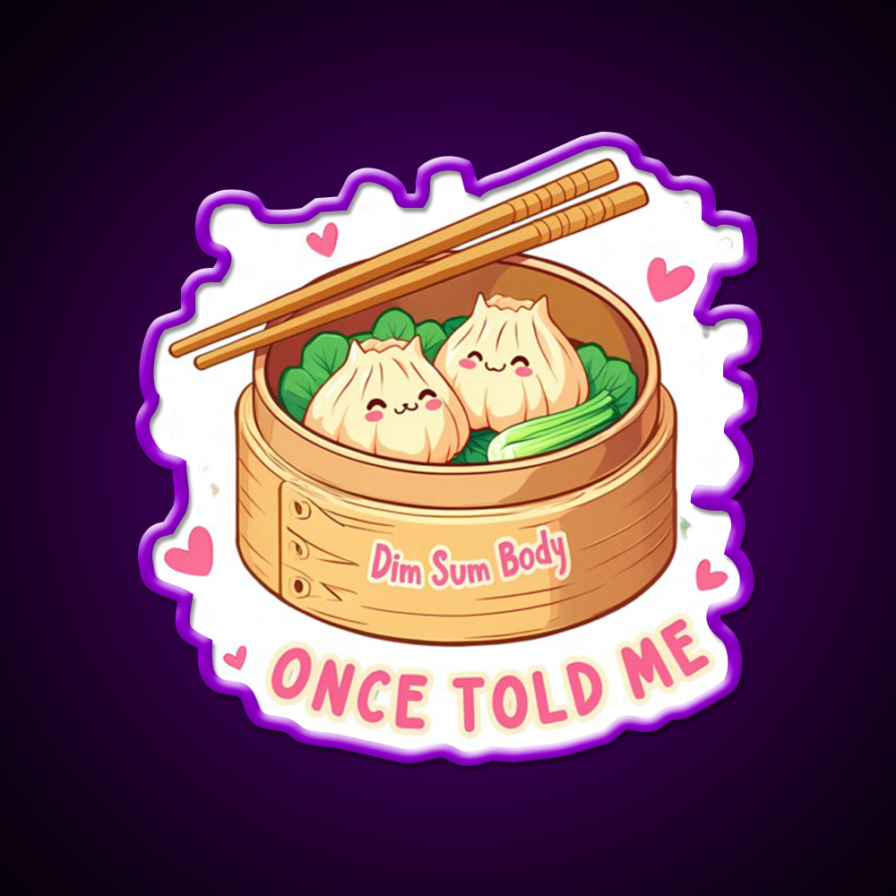 Dim Sim Led Neon Sign Chinese Food Rgb Color