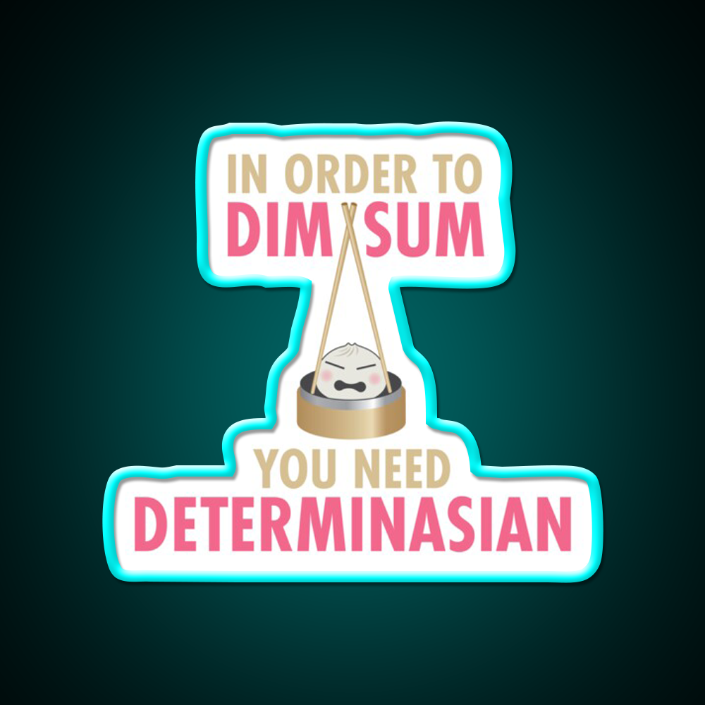 Dim Sum Determinasian Led Neon Sign Chinese Food Rgb Color