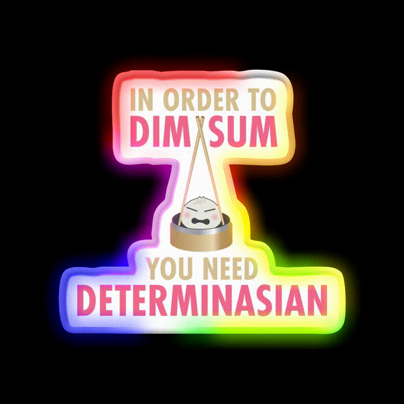 Dim Sum Determinasian Led Neon Sign Chinese Food Rgb Color