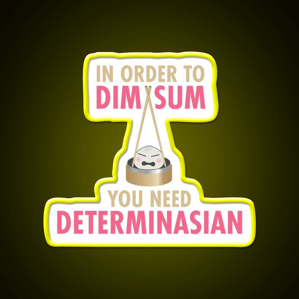 Dim Sum Determinasian Led Neon Sign Chinese Food Rgb Color - Shineneon