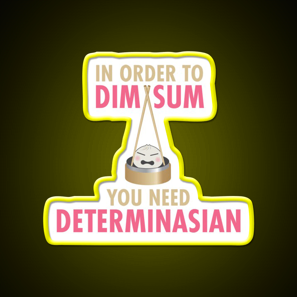 Dim Sum Determinasian Led Neon Sign Chinese Food Rgb Color