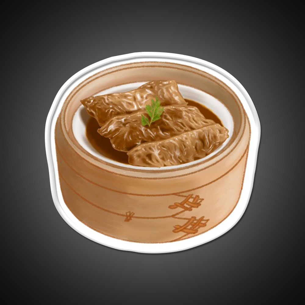 Dim Sum Tofu Skin Led Neon Sign Chinese Food Rgb Color