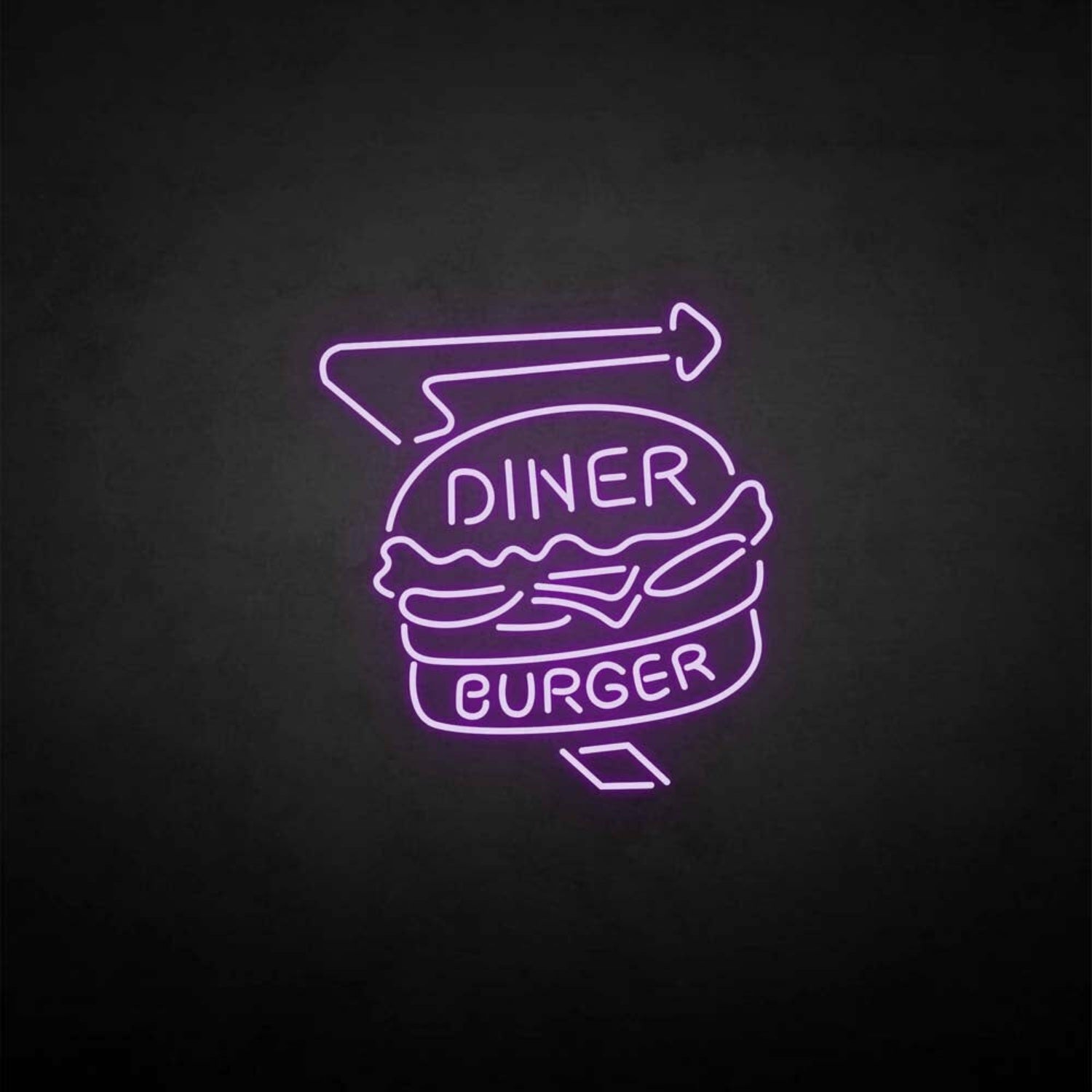 Diner Burger Led Neon Sign | Shineneon