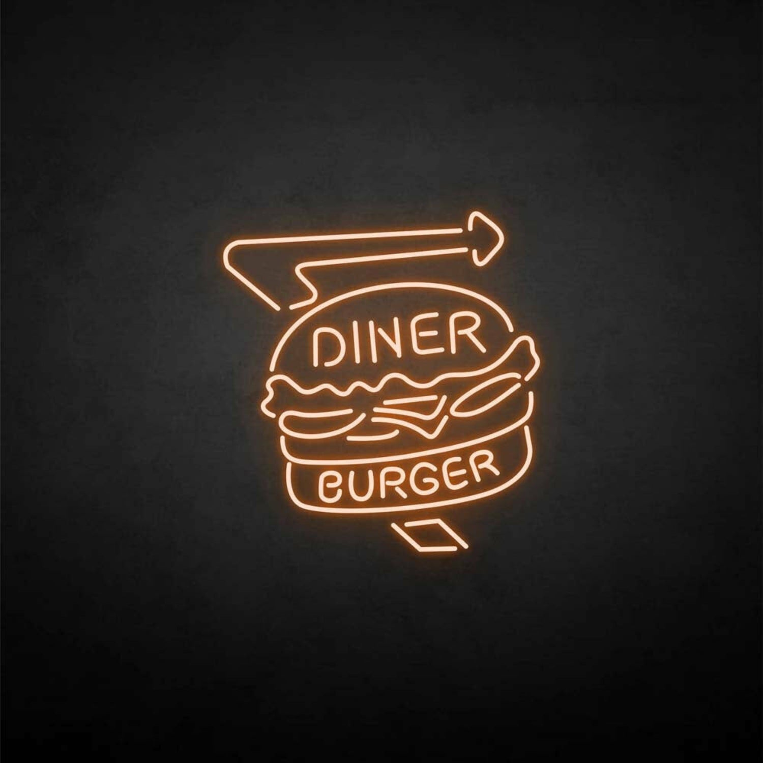 Diner Burger Led Neon Sign | Shineneon