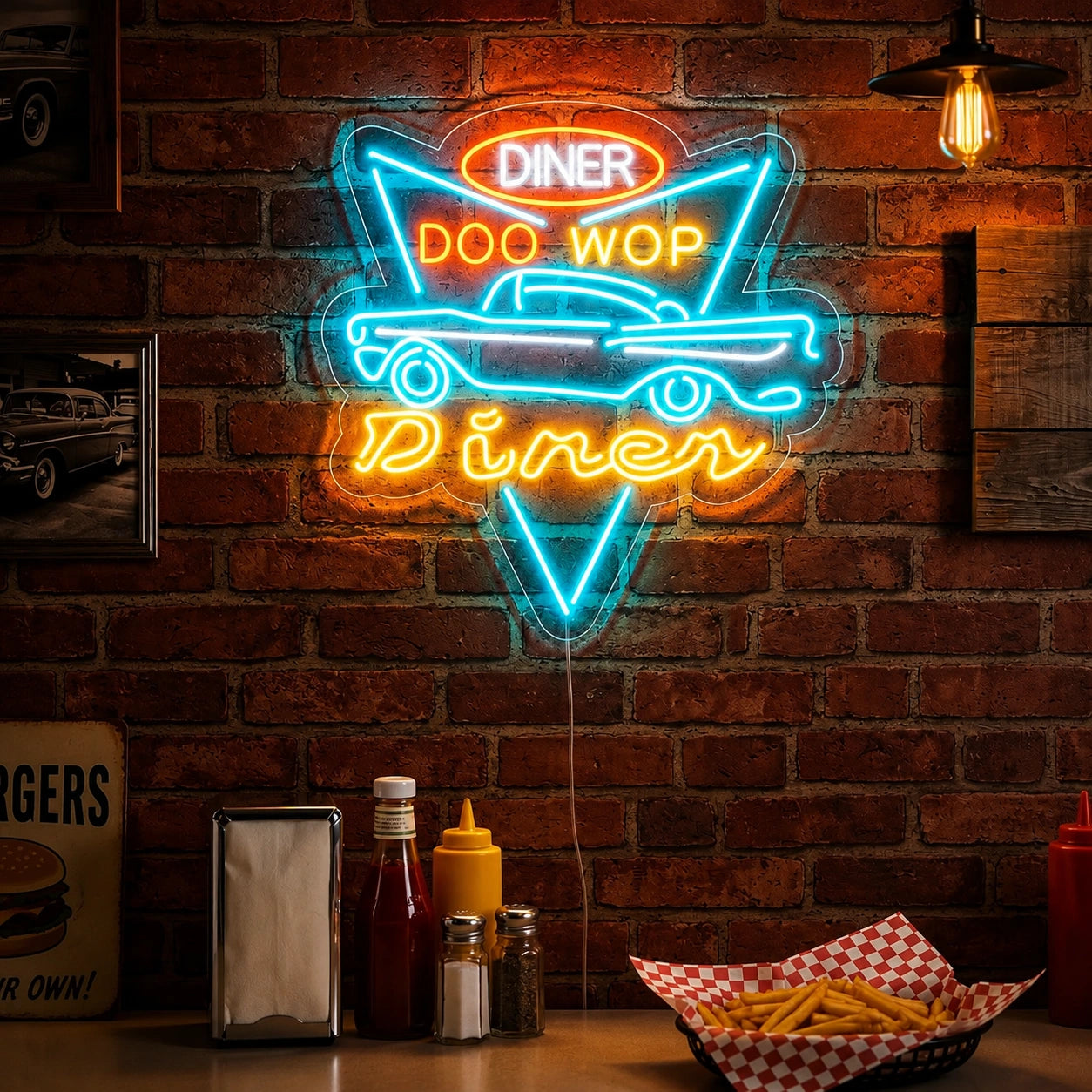 Diner Drive In Neon Sign LED Neon Sign high-converting product image