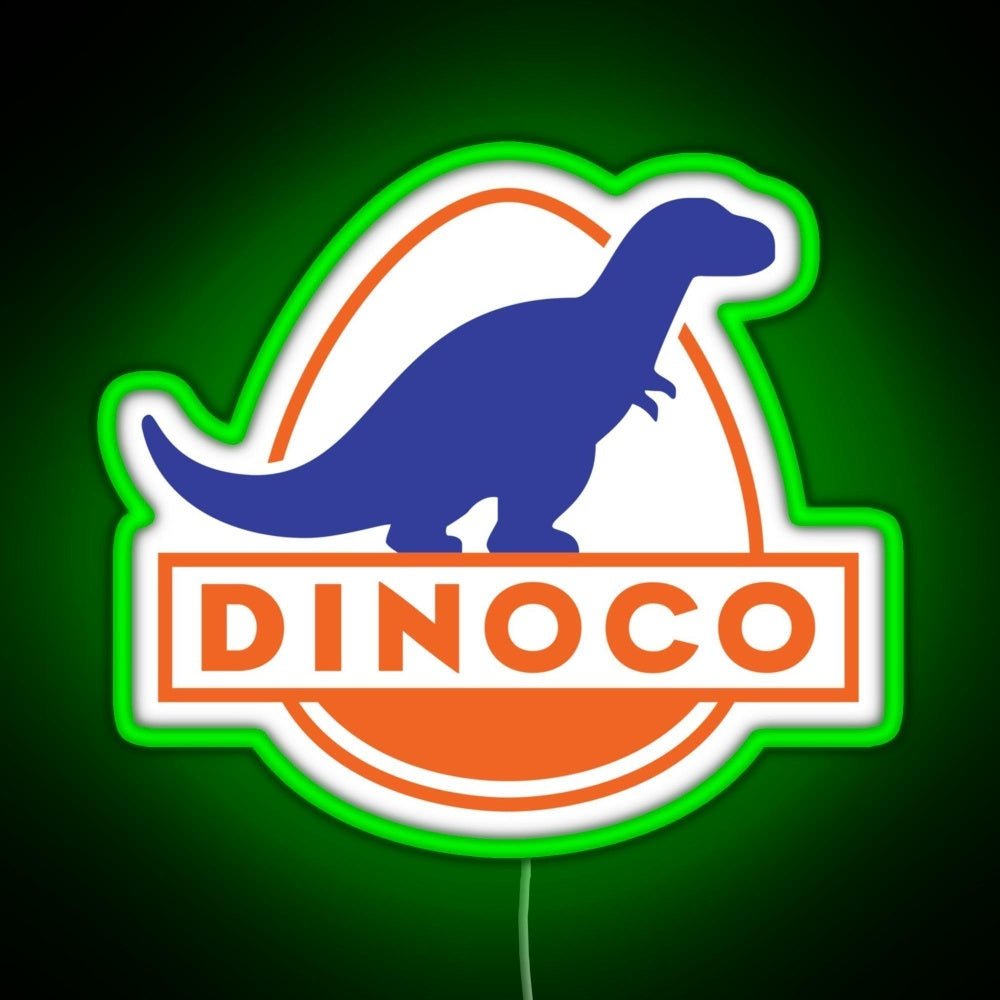 Dinoco Cars Rgb Led Neon Sign Pop Wall Art - Shineneon