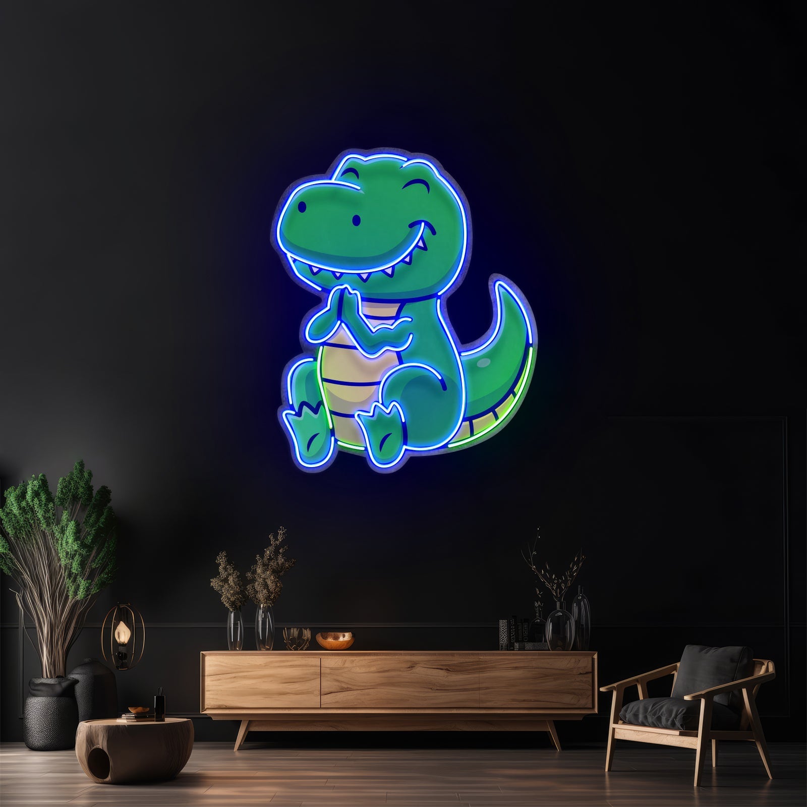 Dinosaur Clapping Led Neon Sign Light Custom Led Signs - Shineneon