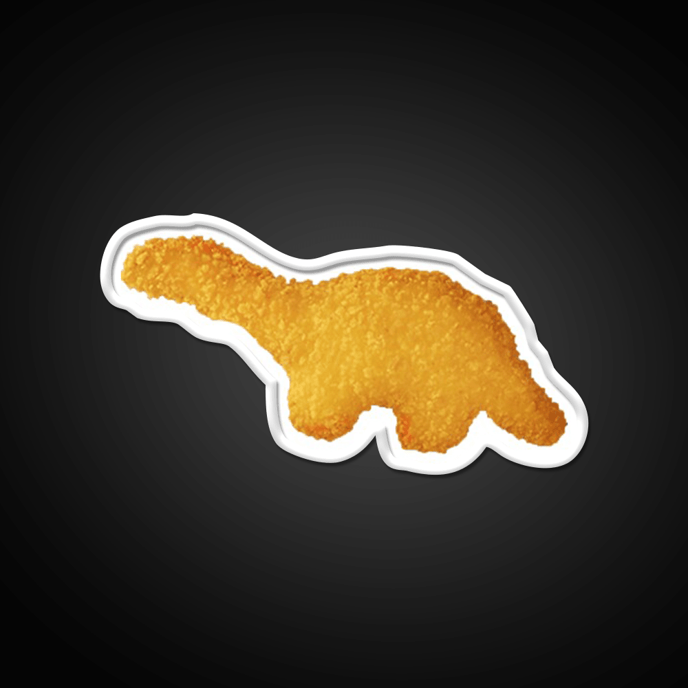 Dinosaur Nugget Fast Food Led Neon Sign For Burger Place Rgb Color - Shineneon